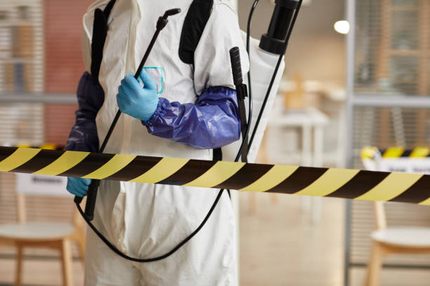 Professional Biohazard Cleanup technician working in Riverside, IL